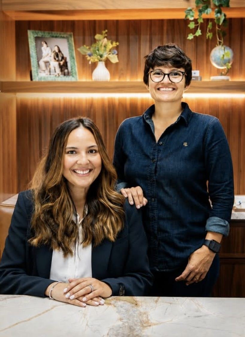 The founders of Sarasota Outdoor Living at the studio